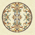 Fashion Lobby Marble Waterjet Medallion Flooring Tile For Hotel
